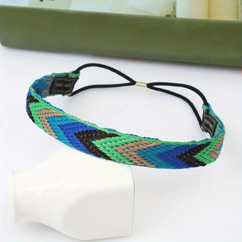 Boho Style Braided Headband Elastic Hair Band