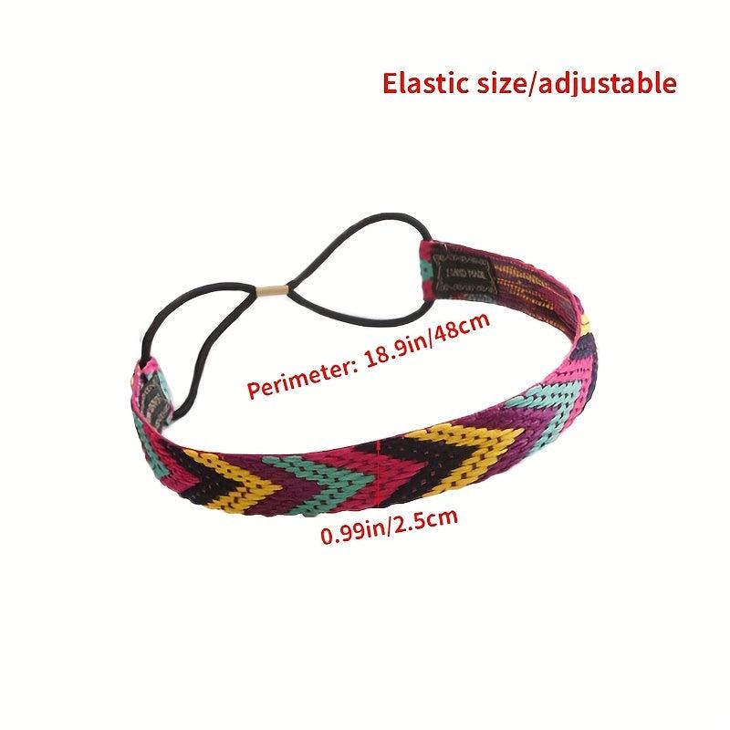 Boho Style Braided Headband Elastic Hair Band