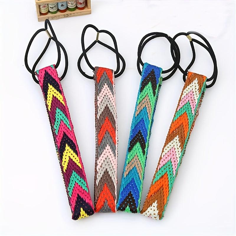 Boho Style Braided Headband Elastic Hair Band