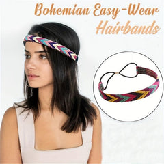 Boho Style Braided Headband Elastic Hair Band