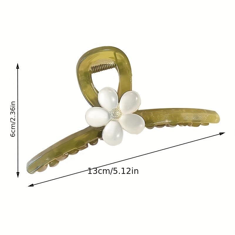 Floral Hair Claw Clip Non Slip Hair Accessory