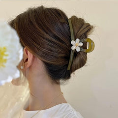 Floral Hair Claw Clip Non Slip Hair Accessory