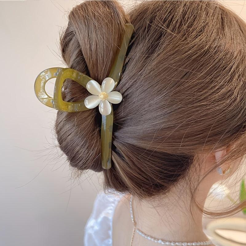 Floral Hair Claw Clip Non Slip Hair Accessory