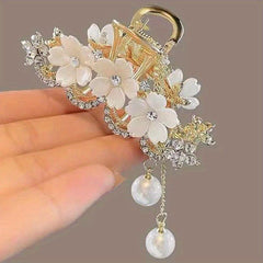 Jasmine Alloy Hair Claw Back Head Claw Rhinestone Jewelry Hair Accessories