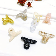 4pcs Resin Style Hair Claw Ponytail Holder Hair Clip