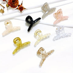 4pcs Resin Style Hair Claw Ponytail Holder Hair Clip
