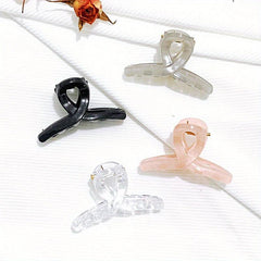 4pcs Resin Style Hair Claw Ponytail Holder Hair Clip