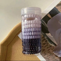10pcs Rubber Spiral Hair Ties Elastic Hair Bands No Crease Coil