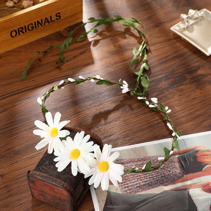 Boho Daisy Flower Sunflower Headband Floral Crown Wreath