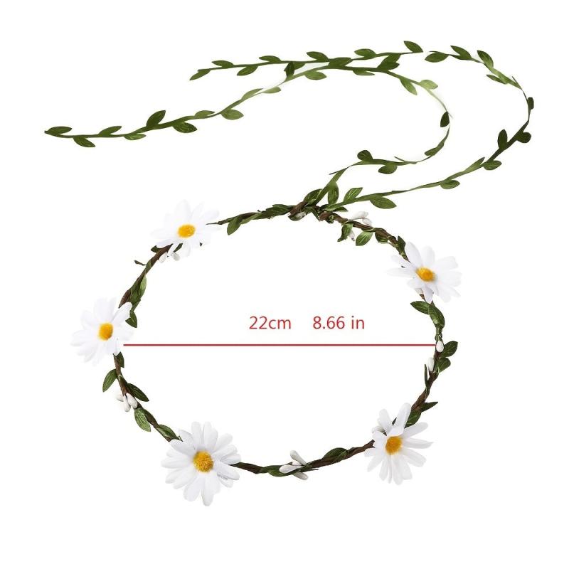 Boho Daisy Flower Sunflower Headband Floral Crown Wreath