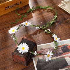 Boho Daisy Flower Sunflower Headband Floral Crown Wreath