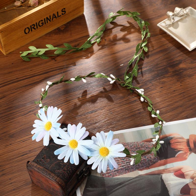 Boho Daisy Flower Sunflower Headband Floral Crown Wreath