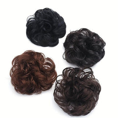 Fluffy Wigs Hair Tie Bun Scrunchie Hair Accessories Women's