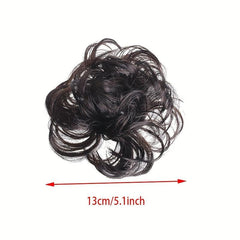 Fluffy Wigs Hair Tie Bun Scrunchie Hair Accessories Women's