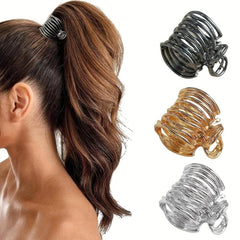 Metal Hair Claw Clips Small Claw Clips For High Ponytail Women