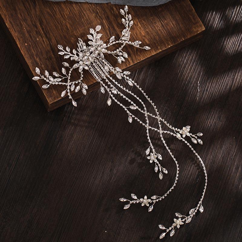 Crystal Long Hair Comb Rhinestone Wedding Accessories