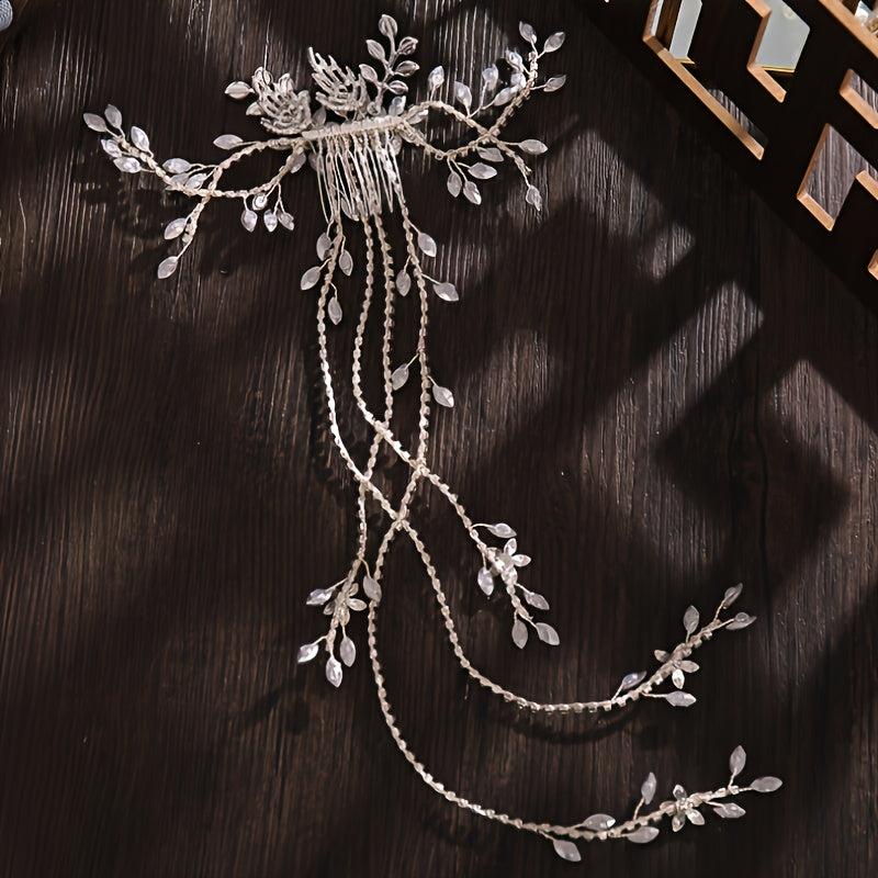 Crystal Long Hair Comb Rhinestone Wedding Accessories