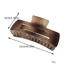 Amber Matte Large Hair Claw Clip Strong Hold Grip Hair Jaw Clip