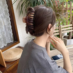 Amber Matte Large Hair Claw Clip Strong Hold Grip Hair Jaw Clip