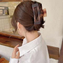 Amber Matte Large Hair Claw Clip Strong Hold Grip Hair Jaw Clip