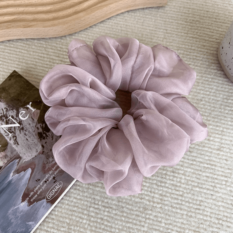 Organza Hair Scrunchies Soft Oversize Mesh Scrunchie