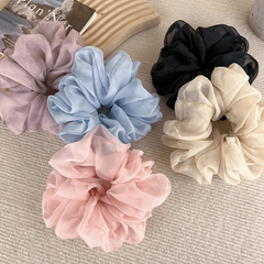Organza Hair Scrunchies Soft Oversize Mesh Scrunchie