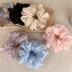 Organza Hair Scrunchies Soft Oversize Mesh Scrunchie