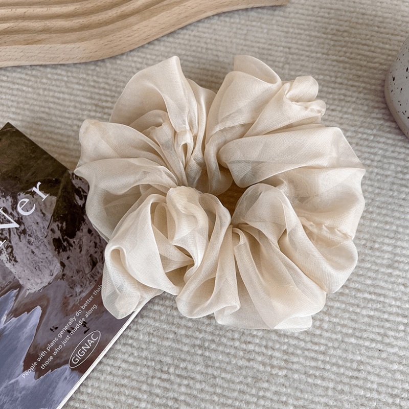 Organza Hair Scrunchies Soft Oversize Mesh Scrunchie