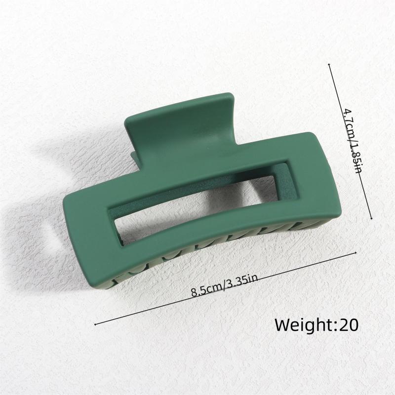 Rectangular Cutout Hair Claw for Thick and Thin Hair