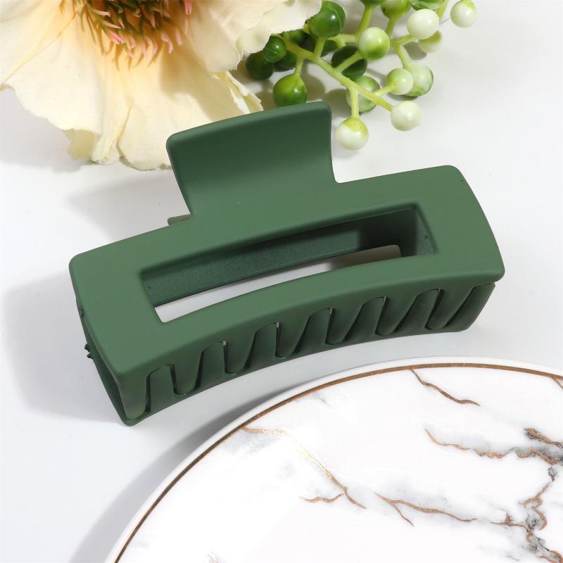 Rectangular Cutout Hair Claw for Thick and Thin Hair