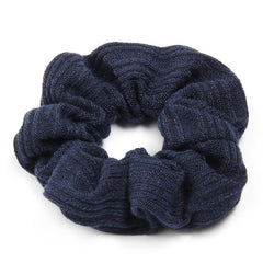 Knit Solid Elastic Scrunchie For Women Girls Sleep Soft Sc...