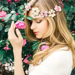 6pcs Flower Wreath Hair Band Boho Hair Accessories