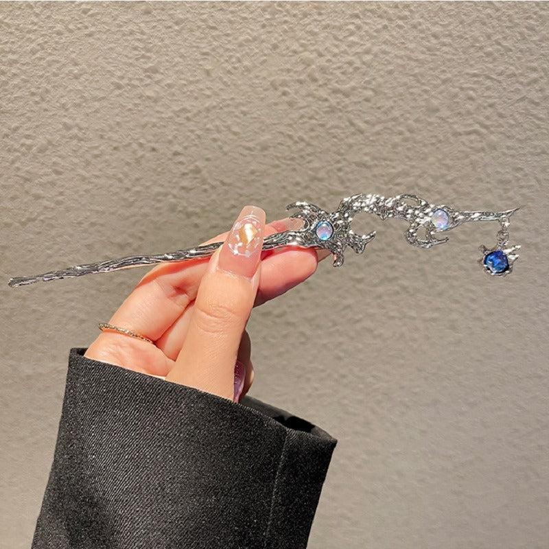 Moonstone Hairpin Metal Hairpin Buckle Retro Gift For Her