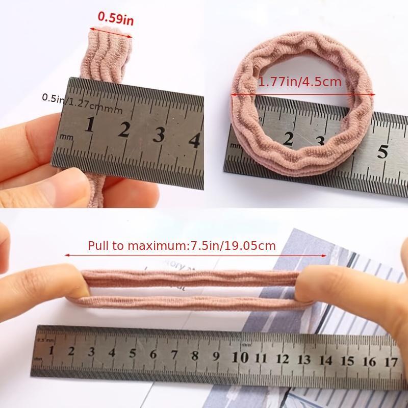 20pcs Hair Ties for Women Girls Non Slip Seamless Hair Bands Thick Curly Hair