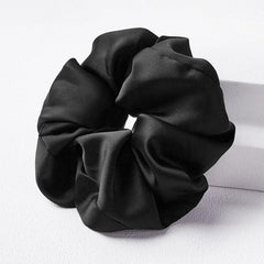 Oversized Satin Chiffon Hair Tie Multicolor Solid Large Hair Tie