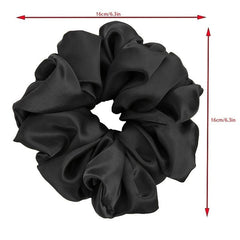 Oversized Satin Chiffon Hair Tie Multicolor Solid Large Hair Tie