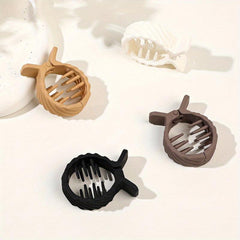 4pcs Matte Hair Claw for Thin Hair Non-slip Short Hair Accessories