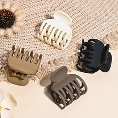 4pcs Matte Hair Claw for Thin Hair Non-slip Short Hair Accessories