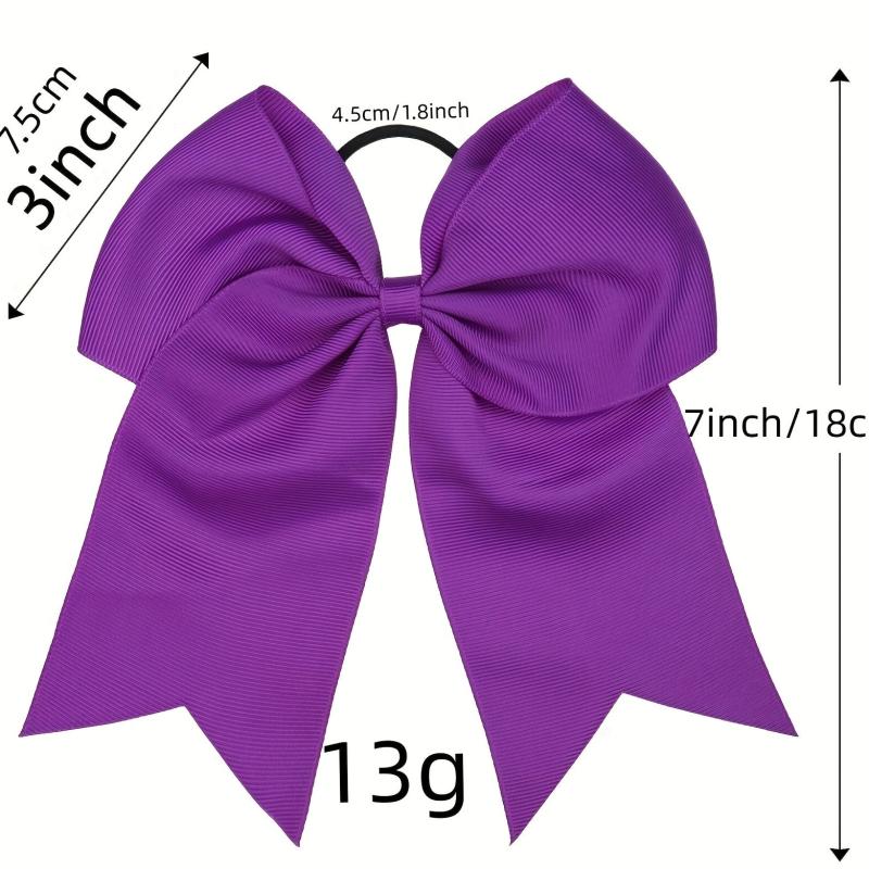 6pcs Jumbo Teams Cheerleaders Hair Bows Hair Accessories