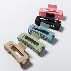 Frosted Square Hair Claw Clip Non Slip Strong Hold Grip Accessories