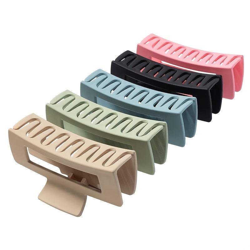 Frosted Square Hair Claw Clip Non Slip Strong Hold Grip Accessories