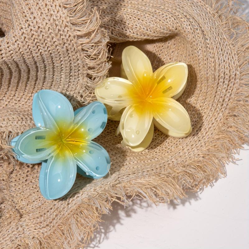 6 PCS Flower Hair Claw For Women Girls Kids Non-slip Hair Accessories