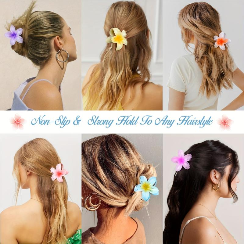 6 PCS Flower Hair Claw For Women Girls Kids Non-slip Hair Accessories