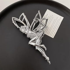 Elf Little Girl Metal Hair Claw Clip for Thick Hair