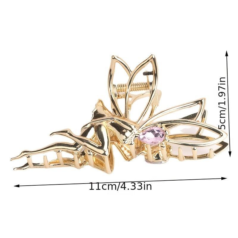 Elf Little Girl Metal Hair Claw Clip for Thick Hair