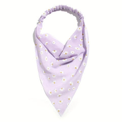 Daisy Print Headband Chiffon Scarf Hair Accessories