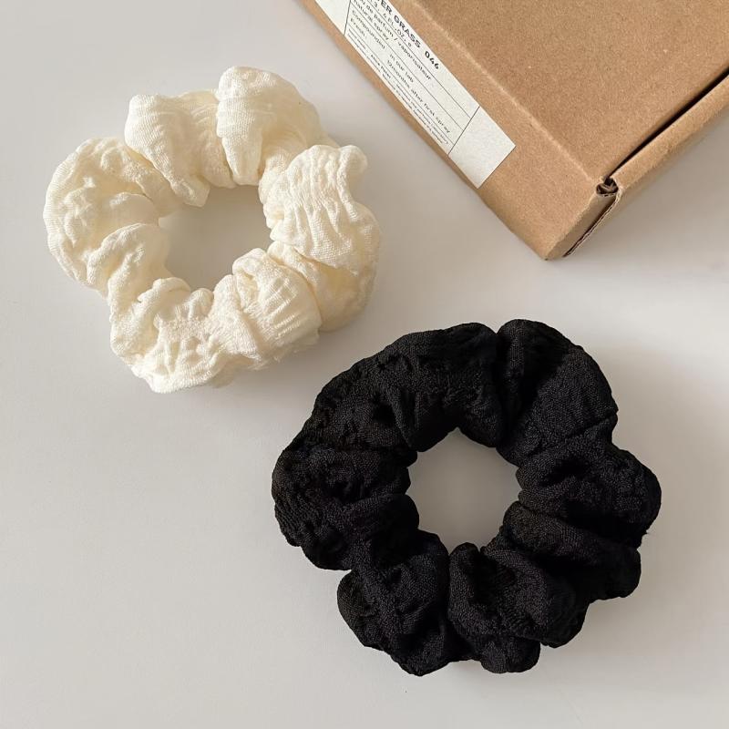 3pcs Colour Scrunchies Soft Hair Ties Accessories Elastic Ponytail Gift For Her