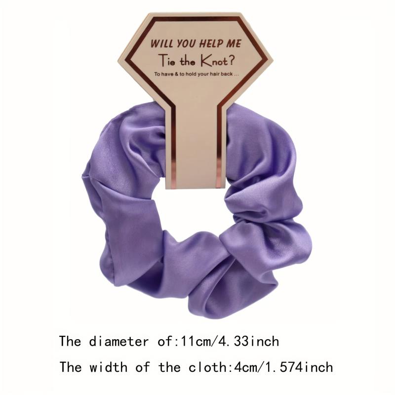 Large Silk Scrunchie for Wedding Party Gift