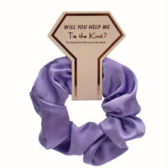 Large Silk Scrunchie for Wedding Party Gift