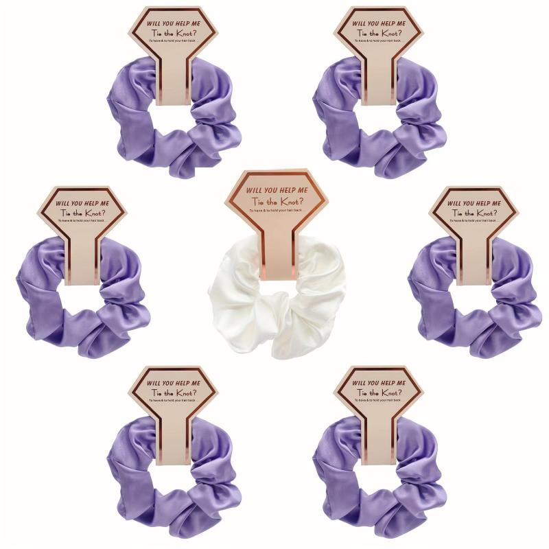 Large Silk Scrunchie for Wedding Party Gift